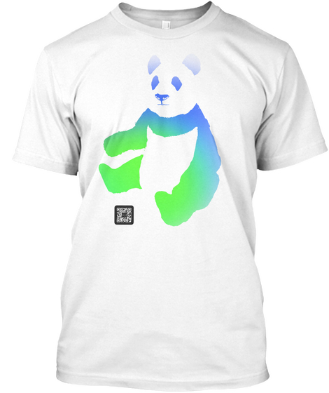 Majestic Panda White Camiseta Front
