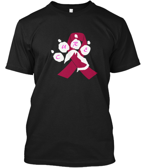 Cure Black T-Shirt Front