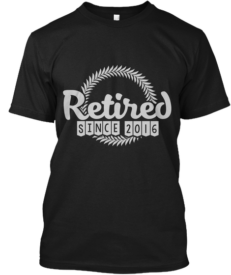 Retired 2016 Black T-Shirt Front