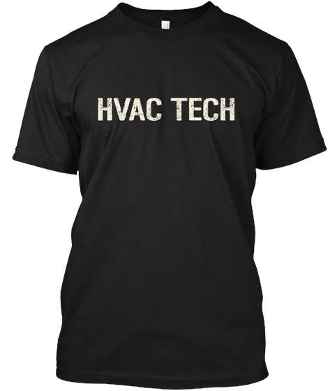 Hvac Tech Black Maglietta Front