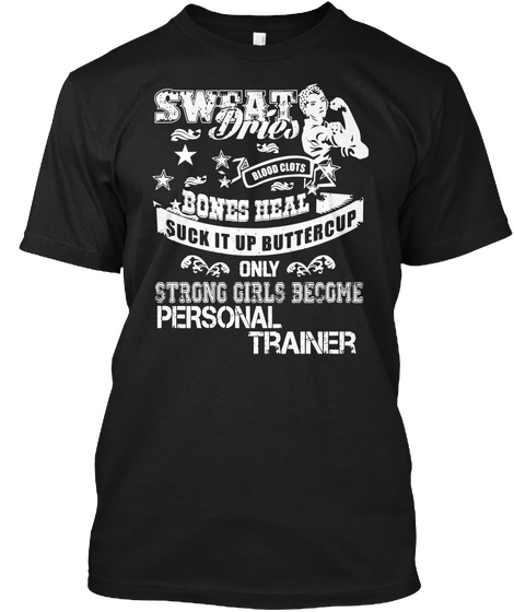 Personal Trainer Black T-Shirt Front