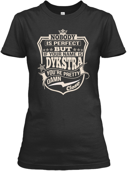 Nobody Perfect Dykstra Thing Shirts Black áo T-Shirt Front