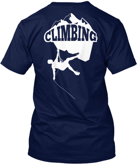 Climbing Navy T-Shirt Back