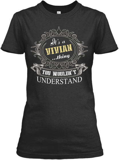 Vivian Thing Black Camiseta Front