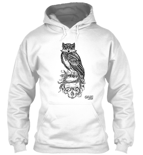 Owl'n Skull Arctic White T-Shirt Front