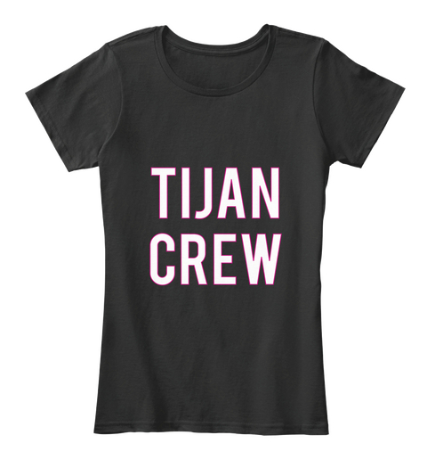 Tijan Crew Black T-Shirt Front