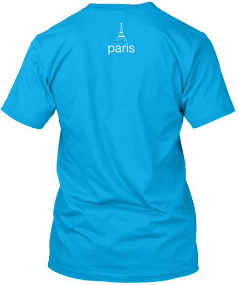 Paris Turquoise Maglietta Back