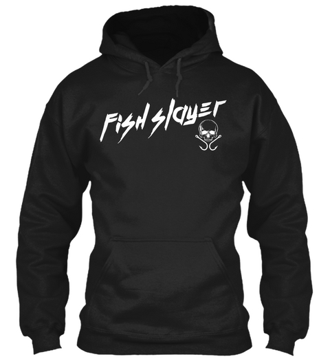 Fish Skiyet  Black T-Shirt Front