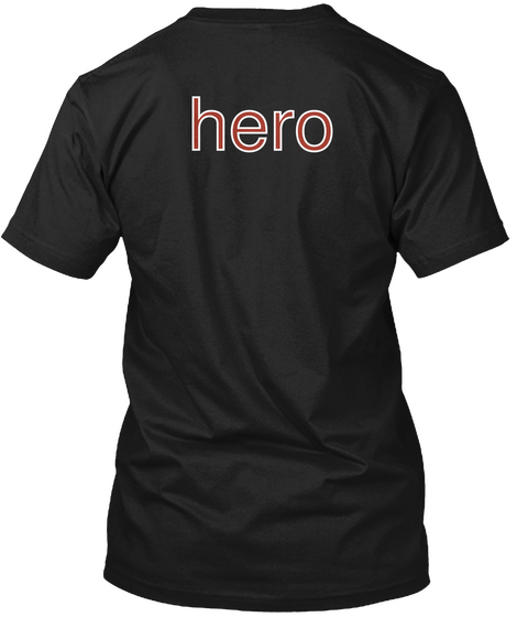 Hero Black T-Shirt Back