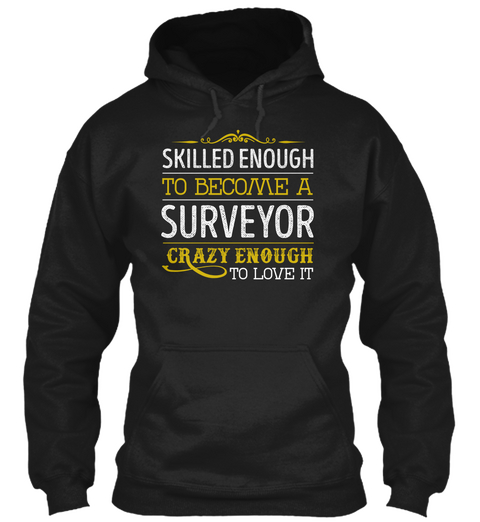 Surveyor   Love It Black T-Shirt Front