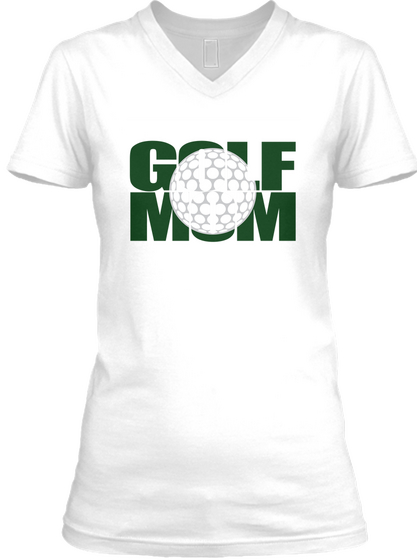 Golf Mom White Maglietta Front