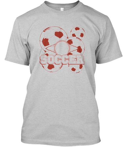 Soccer Lover Shirt Light Steel Kaos Front