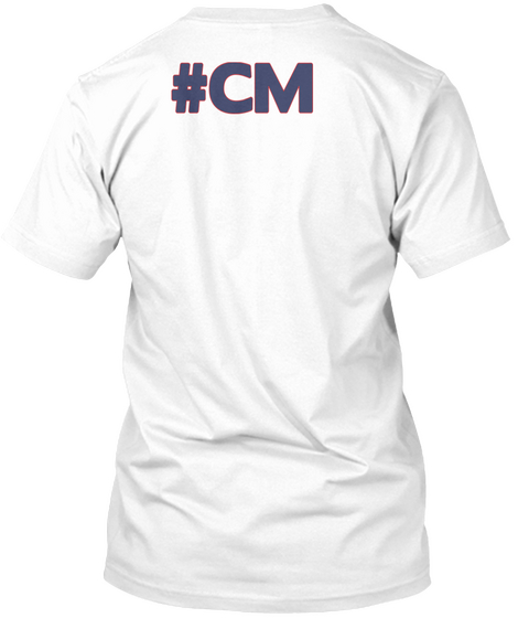 #Cm White T-Shirt Back