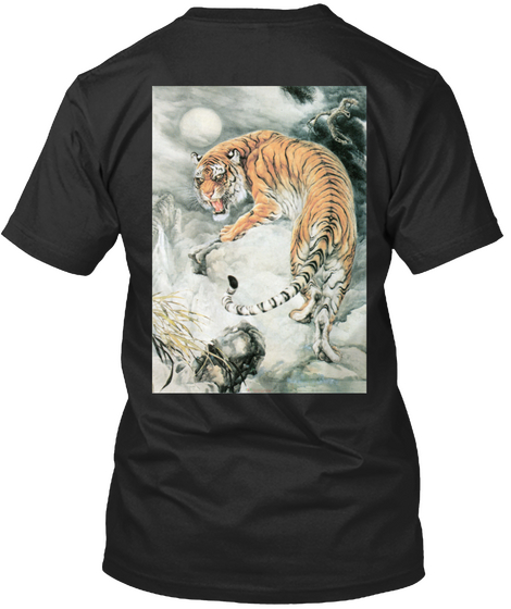 Tiger Of China Black T-Shirt Back