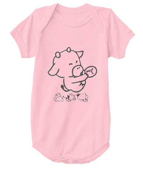 Cow Pink Camiseta Front