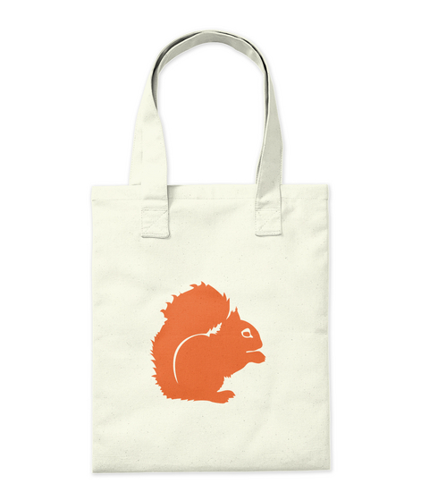 Squirrel Bag Natural T-Shirt Back