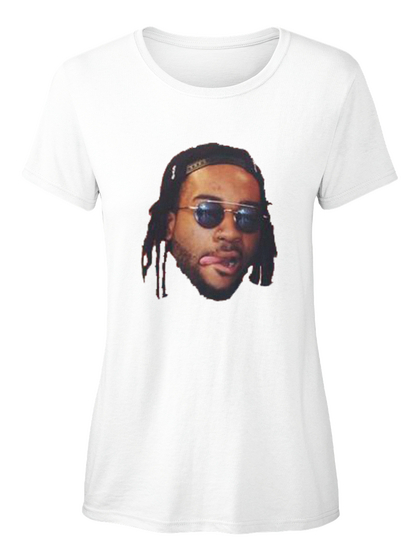 Partynextdoor Funny Face Limited White T-Shirt Front