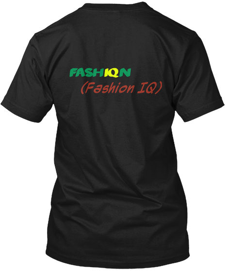 Fash Iq N (Fashion Iq) Black T-Shirt Back