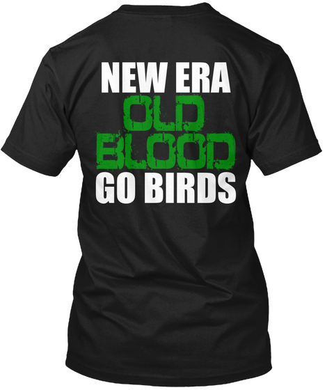 New Era Old Blood Go Birds Black T-Shirt Back