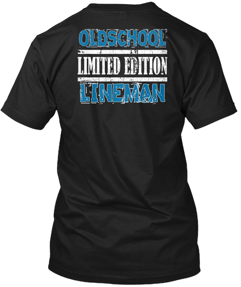 Oldschool Limited Edition Lineman Black Camiseta Back