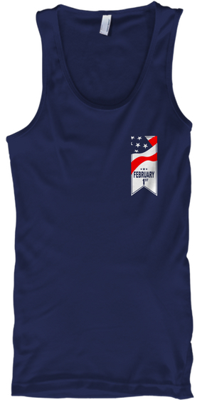 National Freedom Day   Tanktops Navy T-Shirt Front