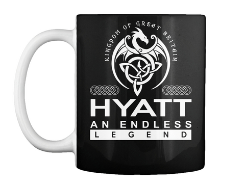 Kingdom Of Great Britain Hyatt An Endless Legend Black T-Shirt Front