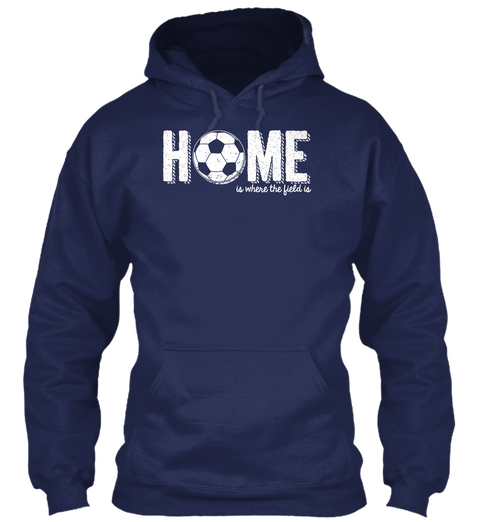 Home Is Where The Field Is Navy T-Shirt Front