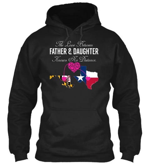 Father Daughter   Maryland Texas Black Camiseta Front