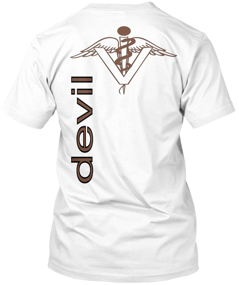 Devil White T-Shirt Back