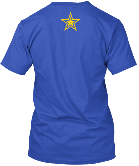 Stay In The Eu Europe United Royal Blue T-Shirt Back