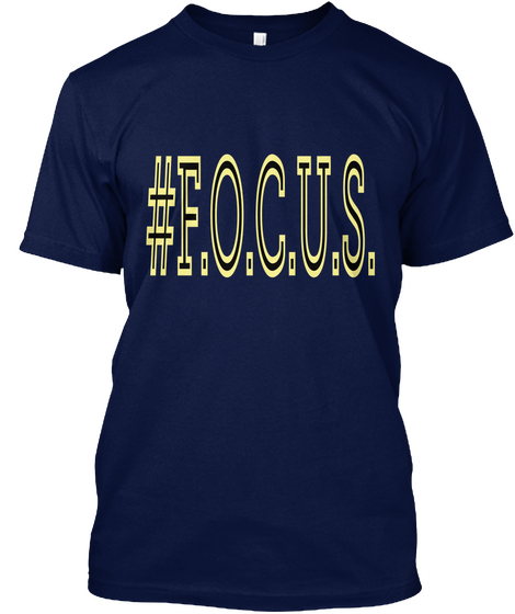 #F.O.C.U.S. Navy Camiseta Front