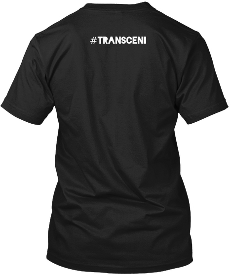 #Transcend Black áo T-Shirt Back