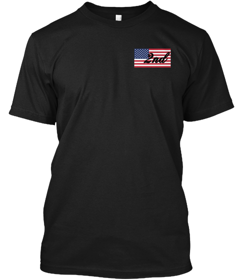 2nd Black T-Shirt Front