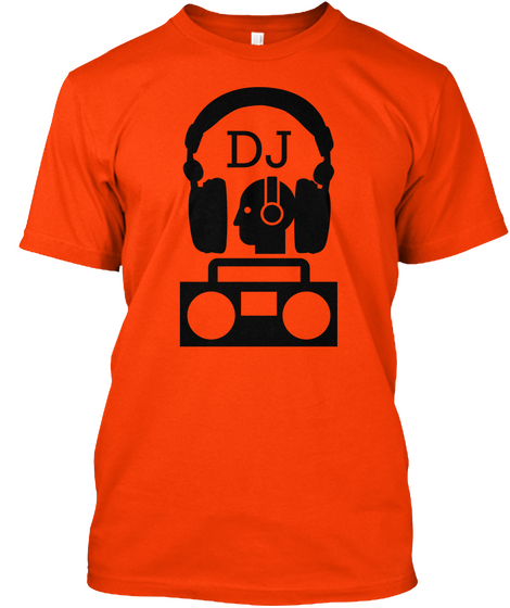 Dj Orange T-Shirt Front