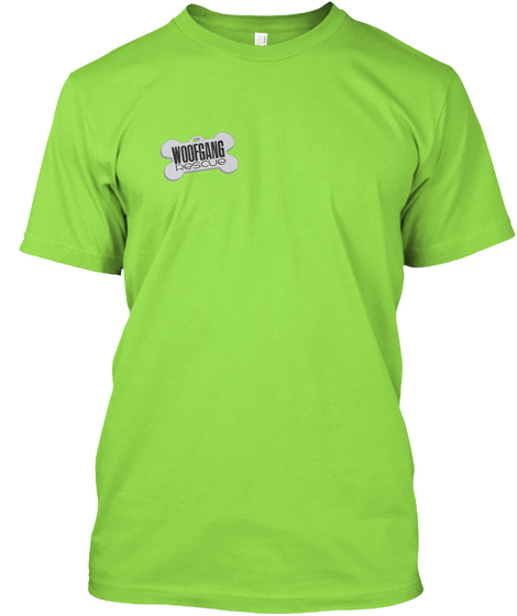 Rescue: It's Not Just A Verb Lime Camiseta Front