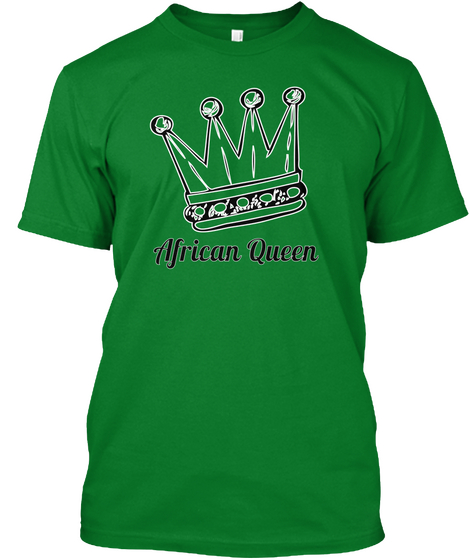 African Queen Bright Green T-Shirt Front