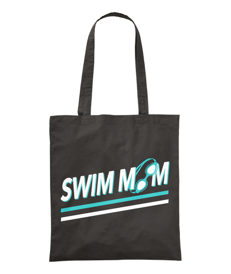 Swim Mom Black T-Shirt Front
