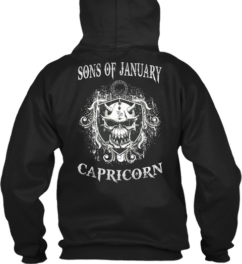 Sons Of January Capricorn Black áo T-Shirt Back