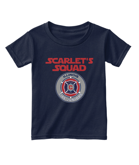Scarlet's Squad Navy  T-Shirt Front