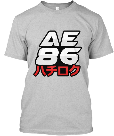 Ae86 T Shirt Light Steel T-Shirt Front