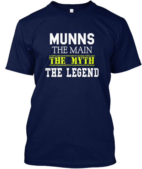 Munns The Main The Myth The Legend Navy Camiseta Front