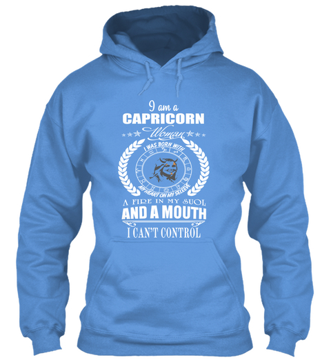 I Am A Capricorn Carolina Blue áo T-Shirt Front