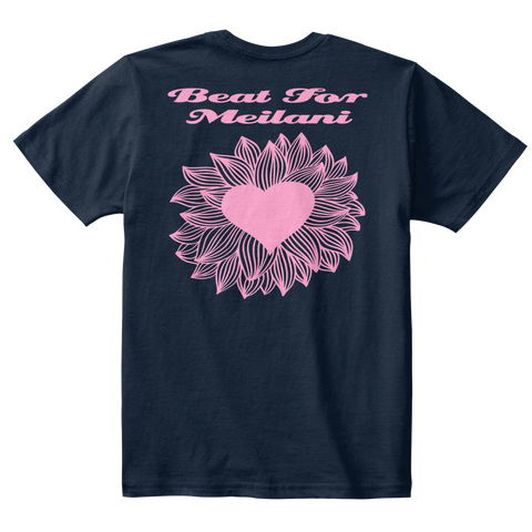 Beat For Meilani New Navy T-Shirt Back