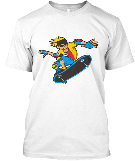 Skaterboy White Camiseta Front