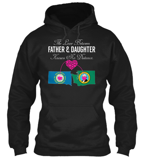 Father Daughter Black T-Shirt Front