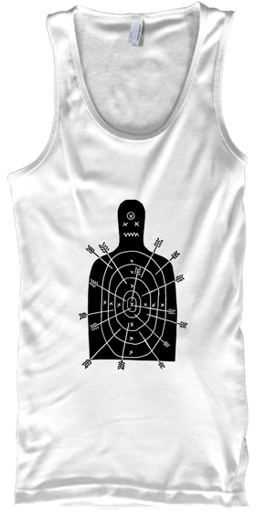 Arch Arrow   Tank Tops White T-Shirt Front