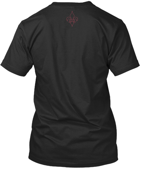 New Orleans Fire Department  Black T-Shirt Back
