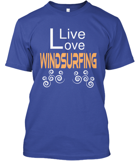 L Live Ove Windsurfing Deep Royal T-Shirt Front