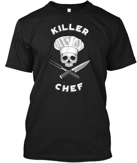 Killer Chef Black áo T-Shirt Front