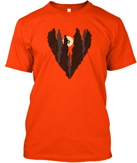 Love Climbing Orange T-Shirt Front